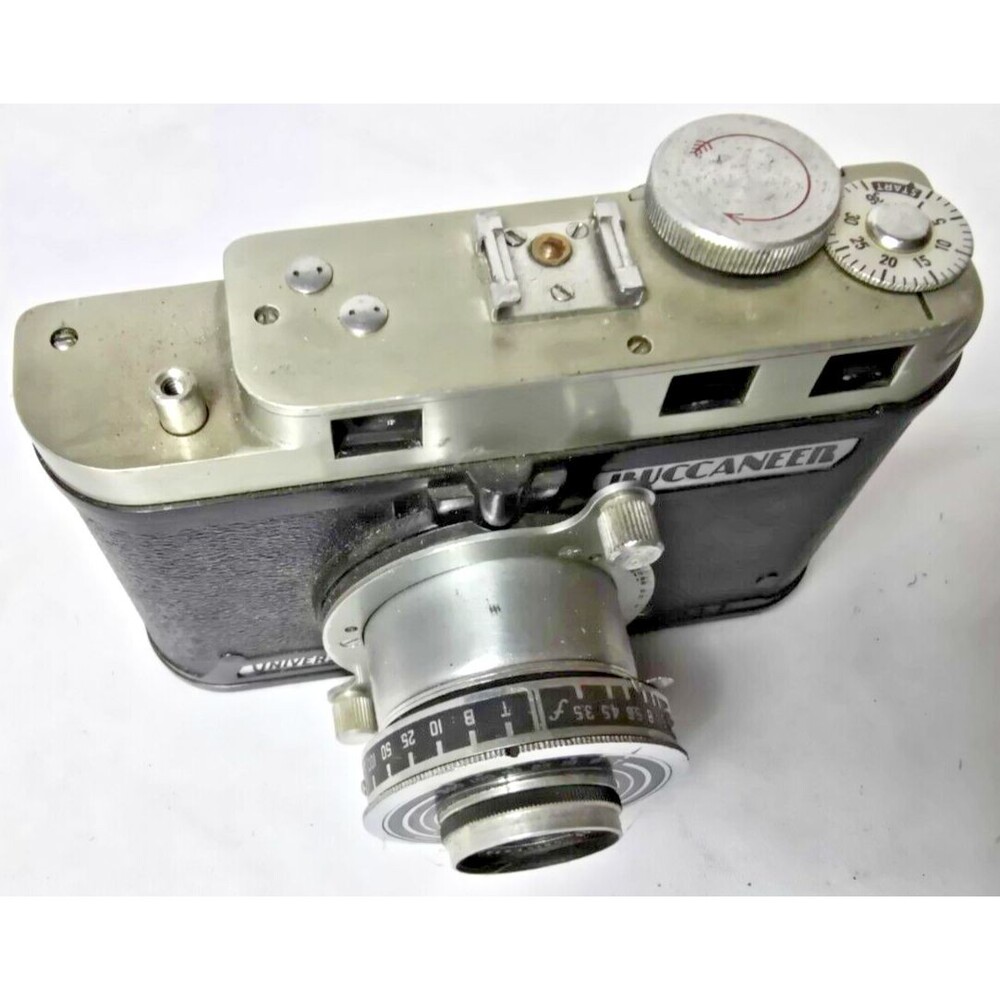 Universal Buccaneer Bakelite 1945 35mm Film Camera with 50mm lens Vintage Camera